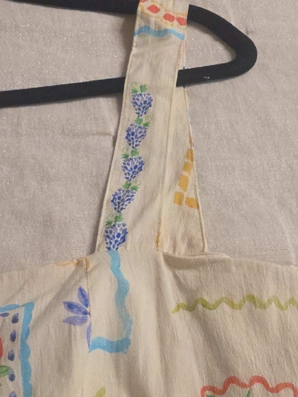 Avec Les Filles White Cotton Fruit-Print Flared Mini Dress Size 14 - Picture 16 of 16
